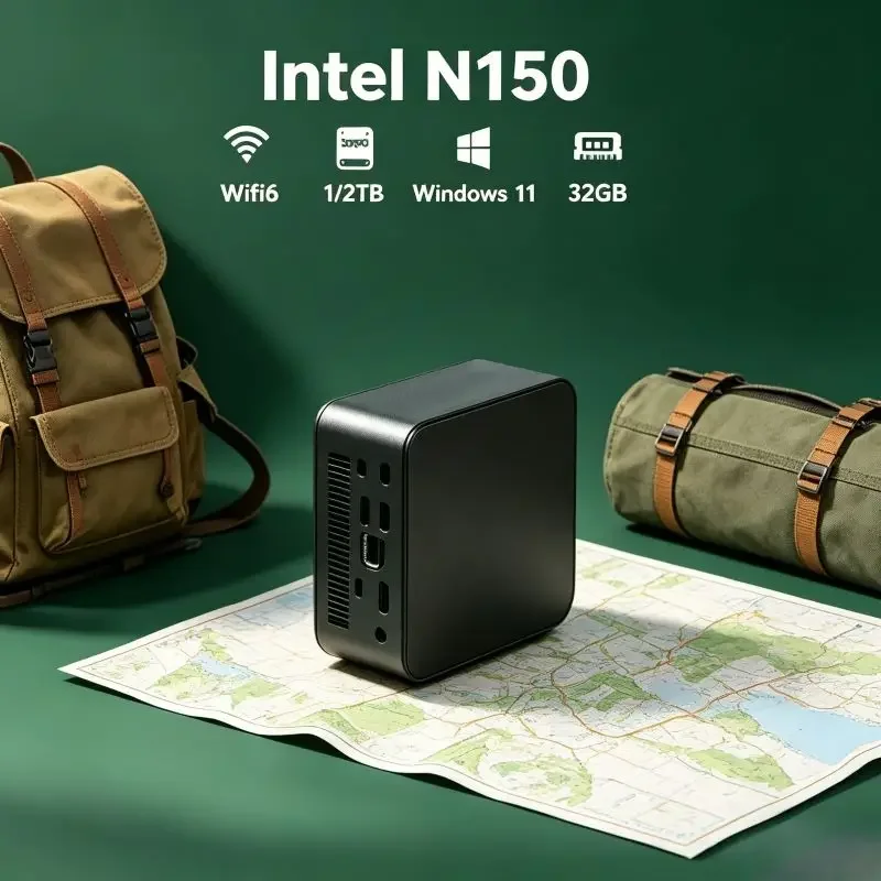 

Mew Portable Minimalist Core N150 Small Mini PC ,16GB RAM 1TB SSD Expand To 2TB Win11 WiFi6 Versatile Home Office Use
