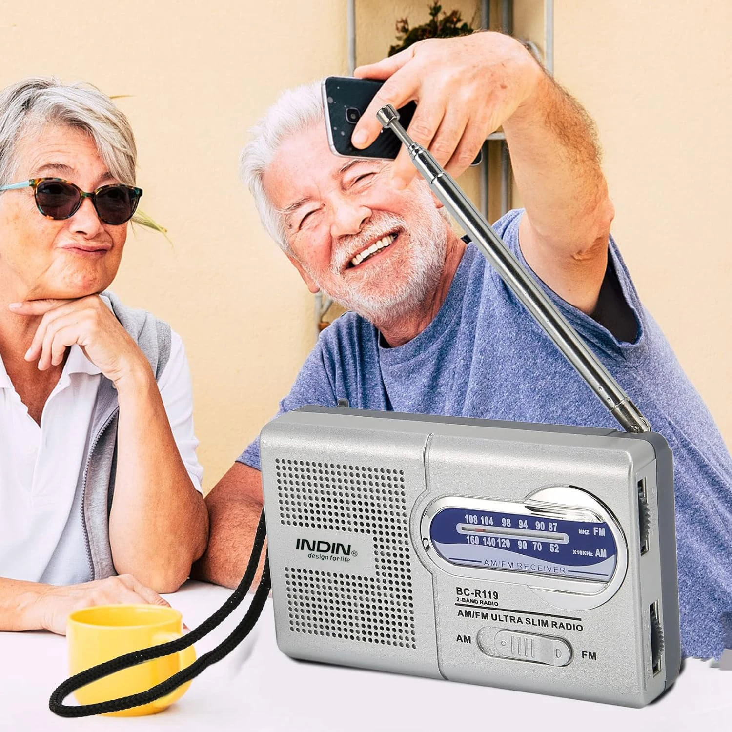 Portable AM/FM Shortwave Emergency Radio, 2AA Battery Operated with Speaker & Headphone Jack for Indoor Outdoor Camping Survival