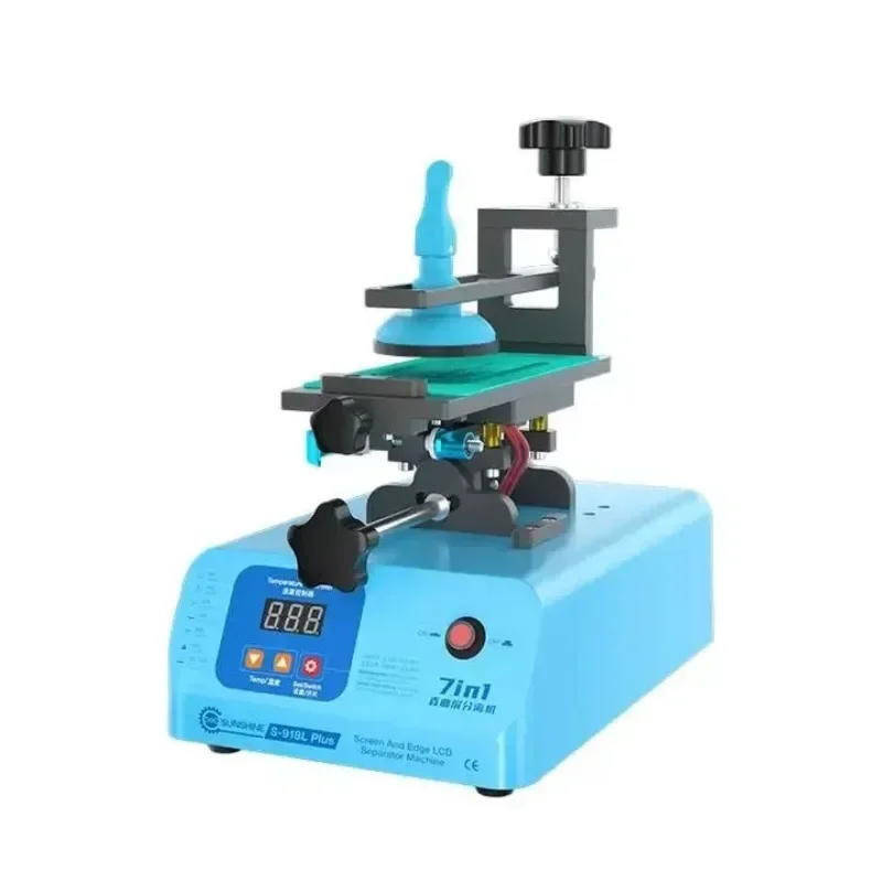 Hot Sales S-918L Plus 7 In 1 Edge Screen Separator LCD Vacuum Separation For Edge Screen And Straight Screen Mobile Phone Repair