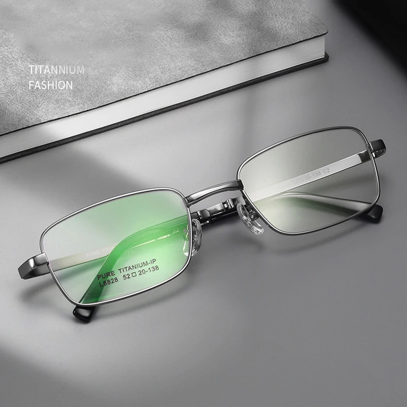 Folding Glasses Pure Titanium Men Prescription Glasses Myopia Hyperopia Lenses Optical Eyewear Customiz Progressive Eyeglasses
