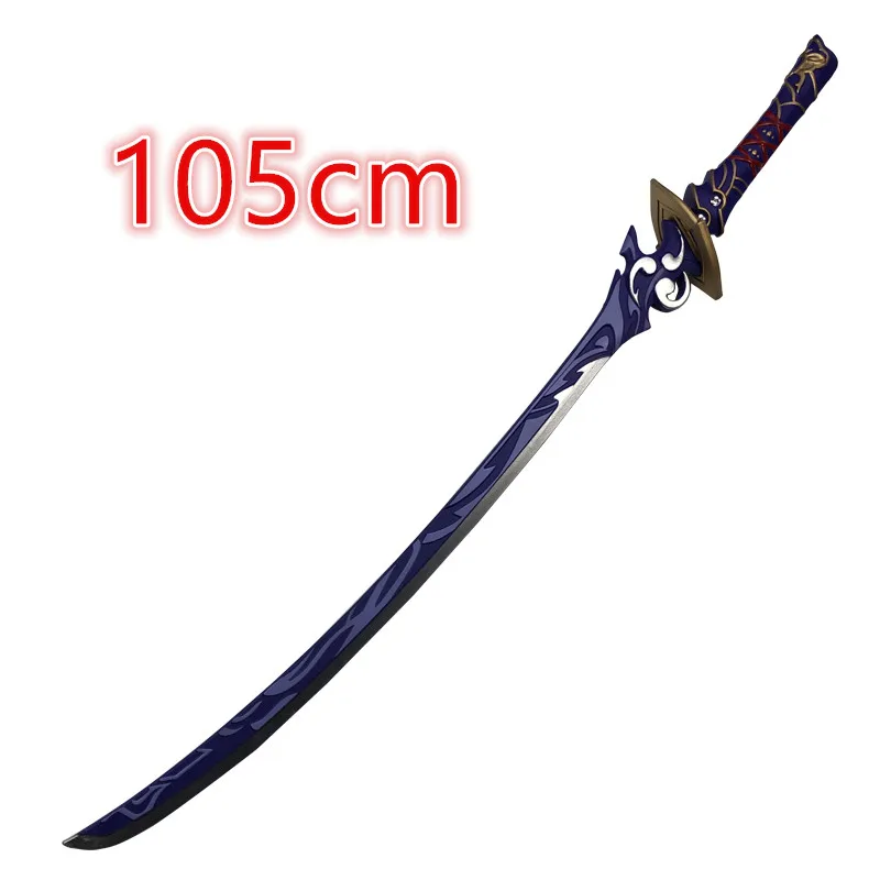 Mistsplitter Reforged Schwert 100cm Spiel Genshin Auswirkungen Schwert Kamisato Ayaka Schwert Cosplay Waffe Requisiten Sicherheit PU Rolle Geschenk