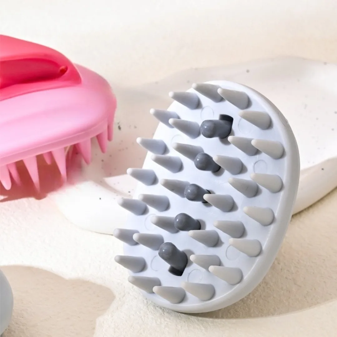 Cepillo de champú 2 en 1, peine para masaje del cuero cabelludo, peine para lavado de cabello, uso seco y húmedo, cepillo de ducha para masaje corporal, herramienta de peluquería