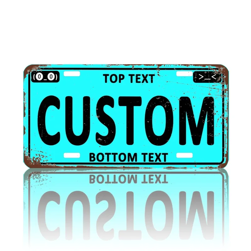 Customized Aluminum License Plate 6X12 Waterproof Metal Sign Decor Only Indoor Outdoor Wall Garage Club Gift