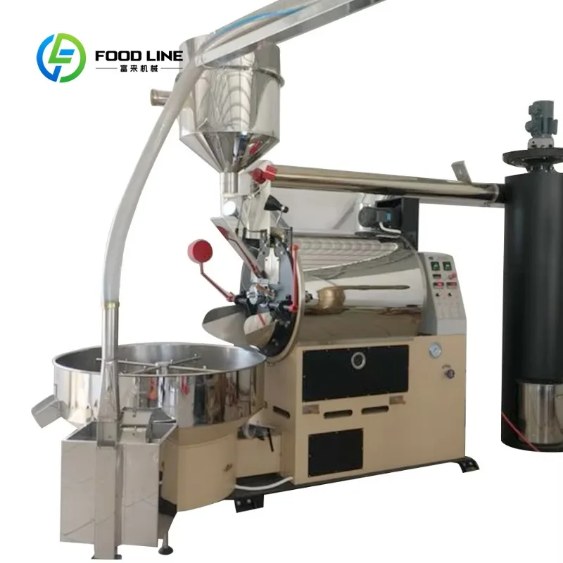 Gas Coffee Roaster 5Kg 6Kg 10Kg 12Kg Commercial Industrial FL Tostadora De Cafe Customized Wholesale