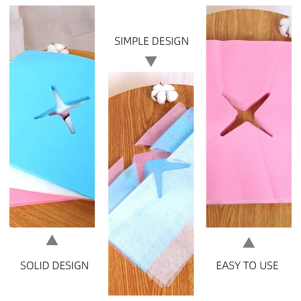 

300pcs Disposable Nonwoven Face Pillow Cover Massage Headrest Pad Hygienic Beauty Salon Spa Tools Accessories