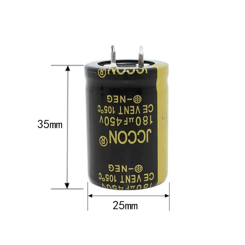 450v180uf JCCON Thick-foot Electrolytic Capacitor Volume 25x35  Inverter Power