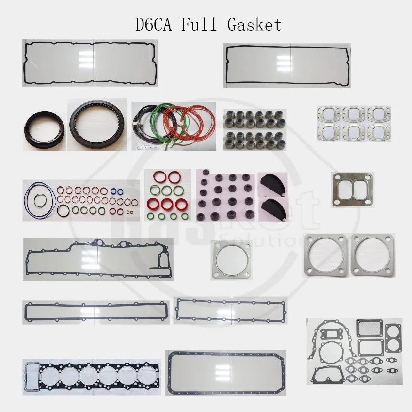 D6CA D6CB DL06 complete Engine Full gasket set kit for Doosan Daewoo Spare Parts 8/12MM 20910-84A01 8400  20910-84B00