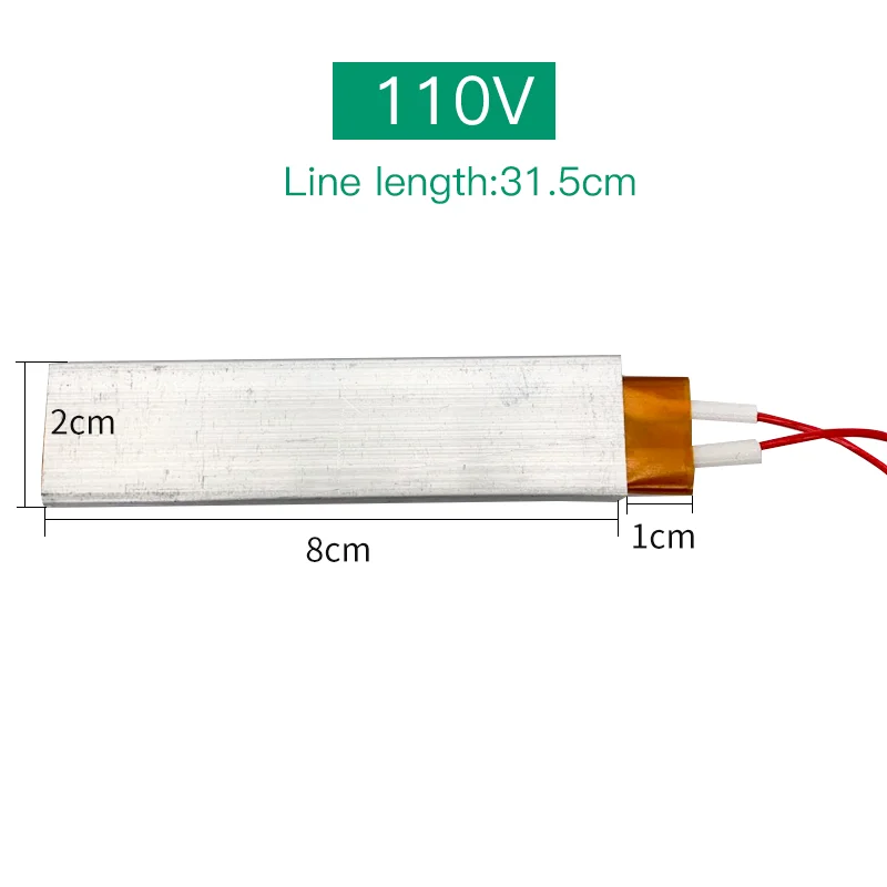 2Pcs Heizelement PTC Heizung Haar Trockner Zubehör Lockenwickler Heizung Geflügel Ei Inkubator Zubehör 220V/110V/12V – Detail 9