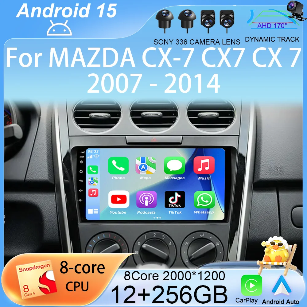 

DSP Android 15 For MAZDA CX-7 CX7 CX 7 2007 2008 2009 2010 2011-2014 Car Radio GPS Navigation Multimedia Video Player Head Unit
