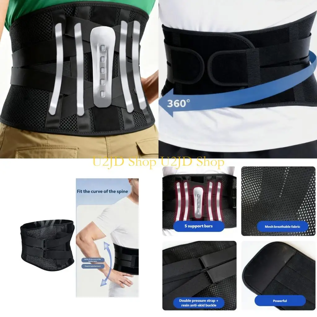 

U2JD Comfort Adjustable Waist Belt Combining Design and Steel Plate Support for Travel Needing Back