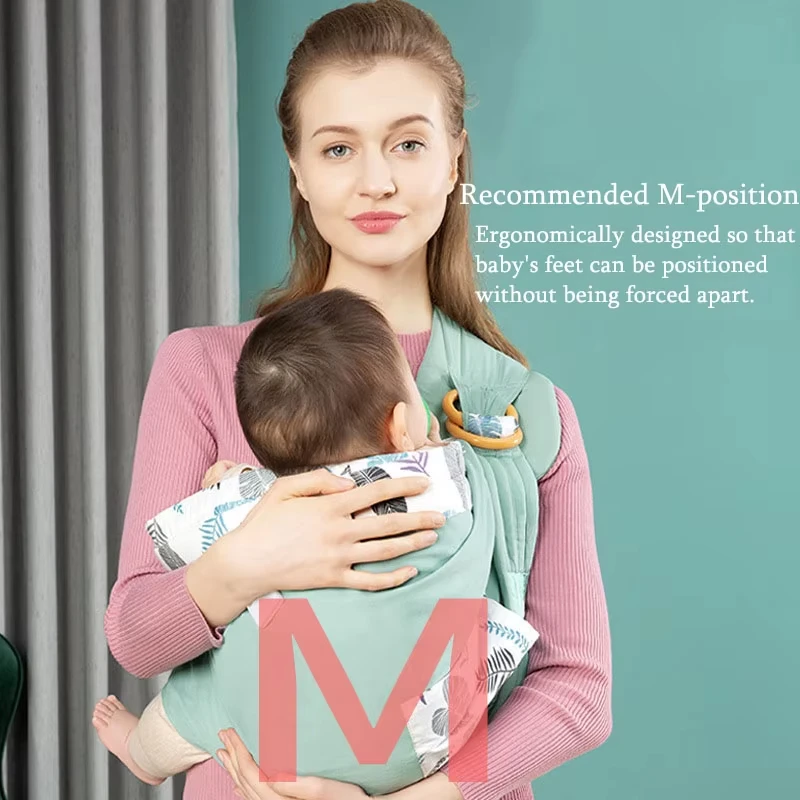 Dupla Utilização Malha Tecido Baby Carrier, recém-nascido Envoltório Sling, lactente Amamentação, Enfermagem Capa, Portadores ao ar livre, Acessório do bebê, 3-36M