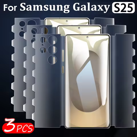 3PCS Butterfly Hydrogel Film For Samsung S25 Ultra S24 Plus S23 S22 S21 S20 Screen Protector For Samsung Note 20 Ultra 10 9 Film