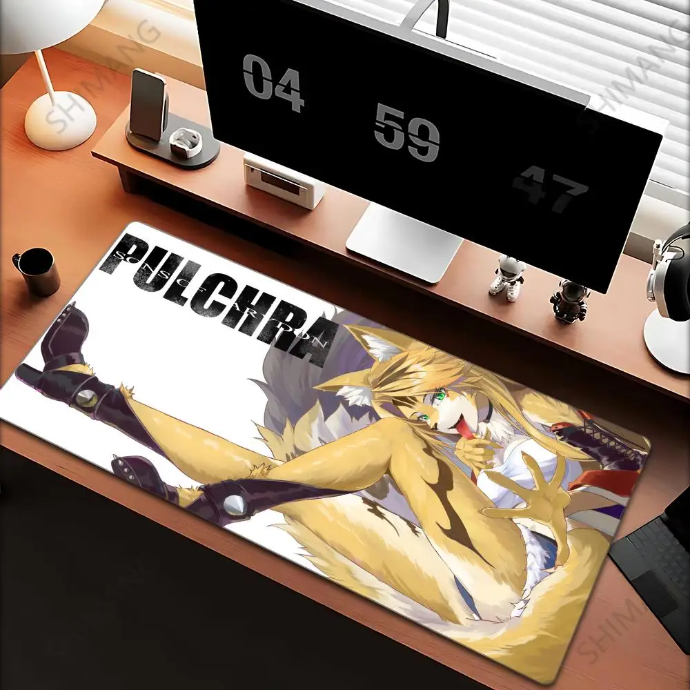 Zenless Zone Zero Pulchra Fellini Games fine style patternsOffice Computer Desk Mat Table Keyboard Big Mouse Pad Laptop Cushion