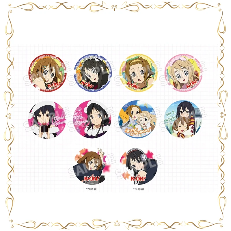 

Hirasawa Yui Akiyama Mio Colorful Series Hazard Lights Badge Two-dimensional Anime Figures Ornament