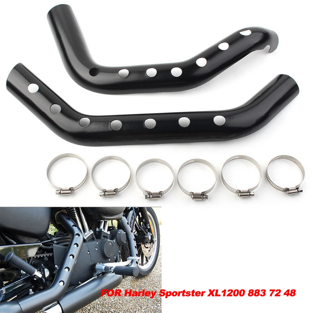 

Motorcycle Modified Exhaust Pipe Heat Shield Muffler Guard Protective Cover For Harley Sportster XL1200 XL883 72 48