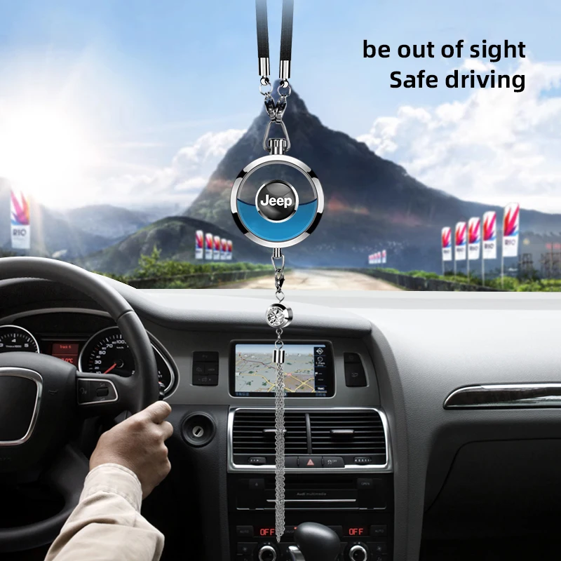 Car interior perfume pendant Rear view mirror pendant For Jeep Renegade Wrangler JK Compass Grand Cherokee