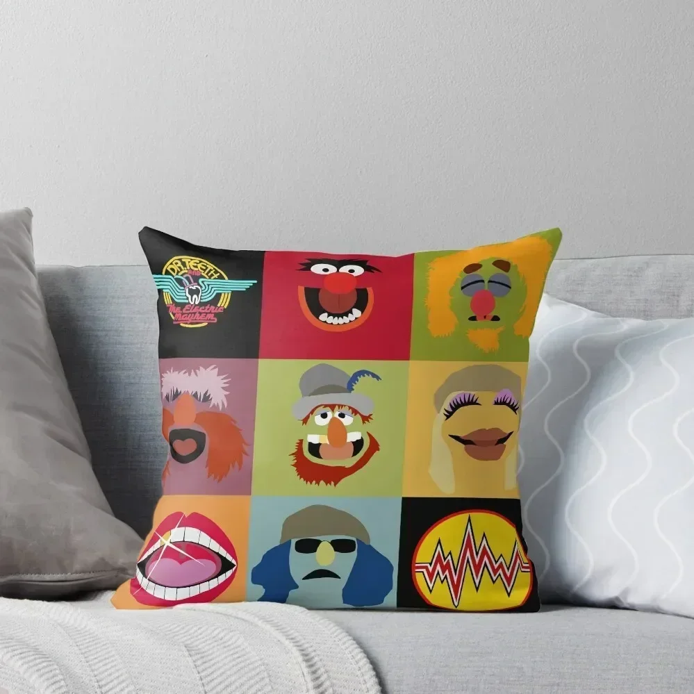 

Dr. Teeth and the Electric Mayhem ft Lips Throw Pillow Cushions Cover autumn pillowcase Decorative Cover For Living Room pillow