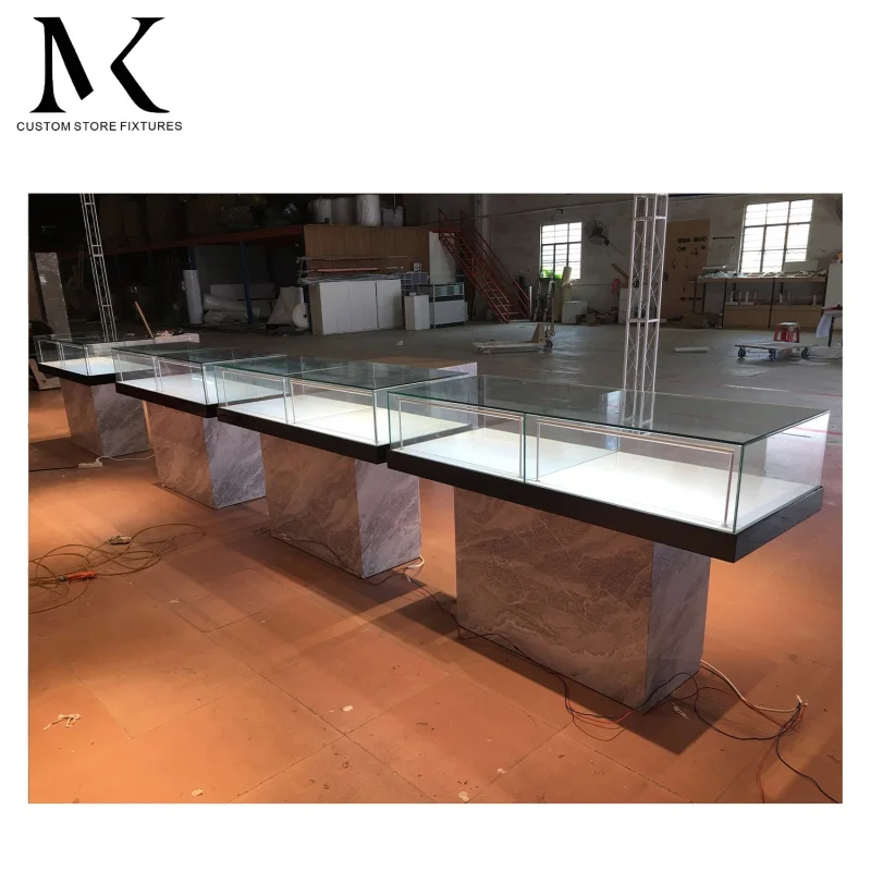 Custom. Lishi Jewelry Showcase Display Cabinet Plated Jewelry Store Furniture Custom Glasses Jewelry Display Cabinet