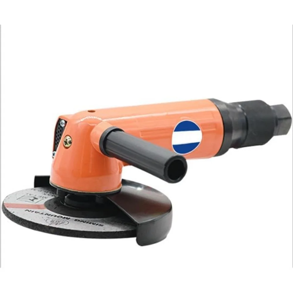 Heavy Duty Pneumatic Angle Grinders with Air Hose Nipple - Orange, Industrial Strength, High Performance Tool