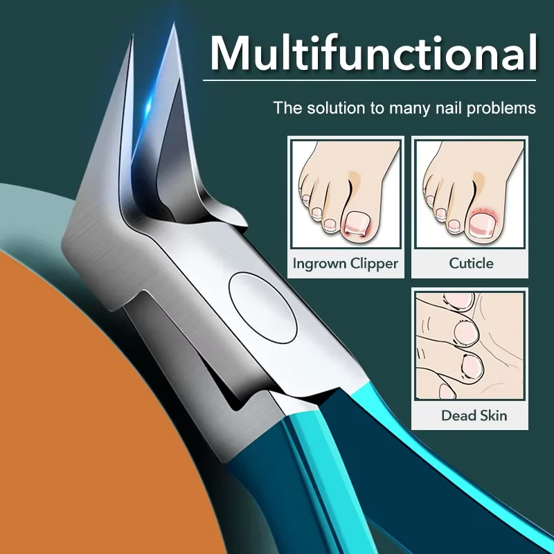 Obcinacz do paznokci u stóp na wrastające lub grube paznokcie, profesjonalny trymer do paznokci u stóp, szczypce do paznokci u stóp ze stali nierdzewnej.