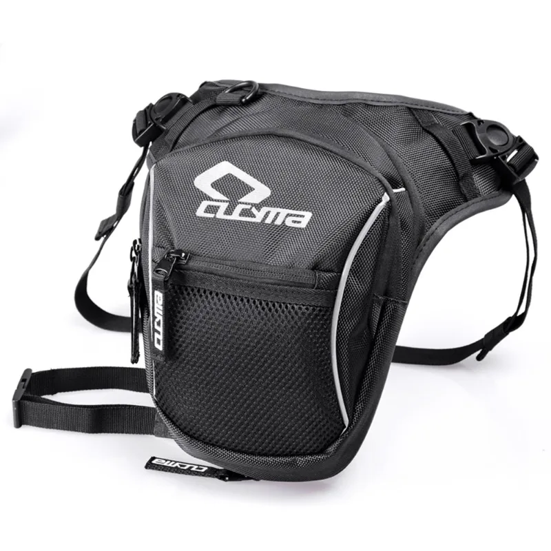 حقيبة ساعي ركوب الدراجات النارية من CUCYMA، حقيبة خصر وساق قاطرة مقاومة للماء، حقيبة ساق ركوب الدراجات، حقيبة دراجة نارية.