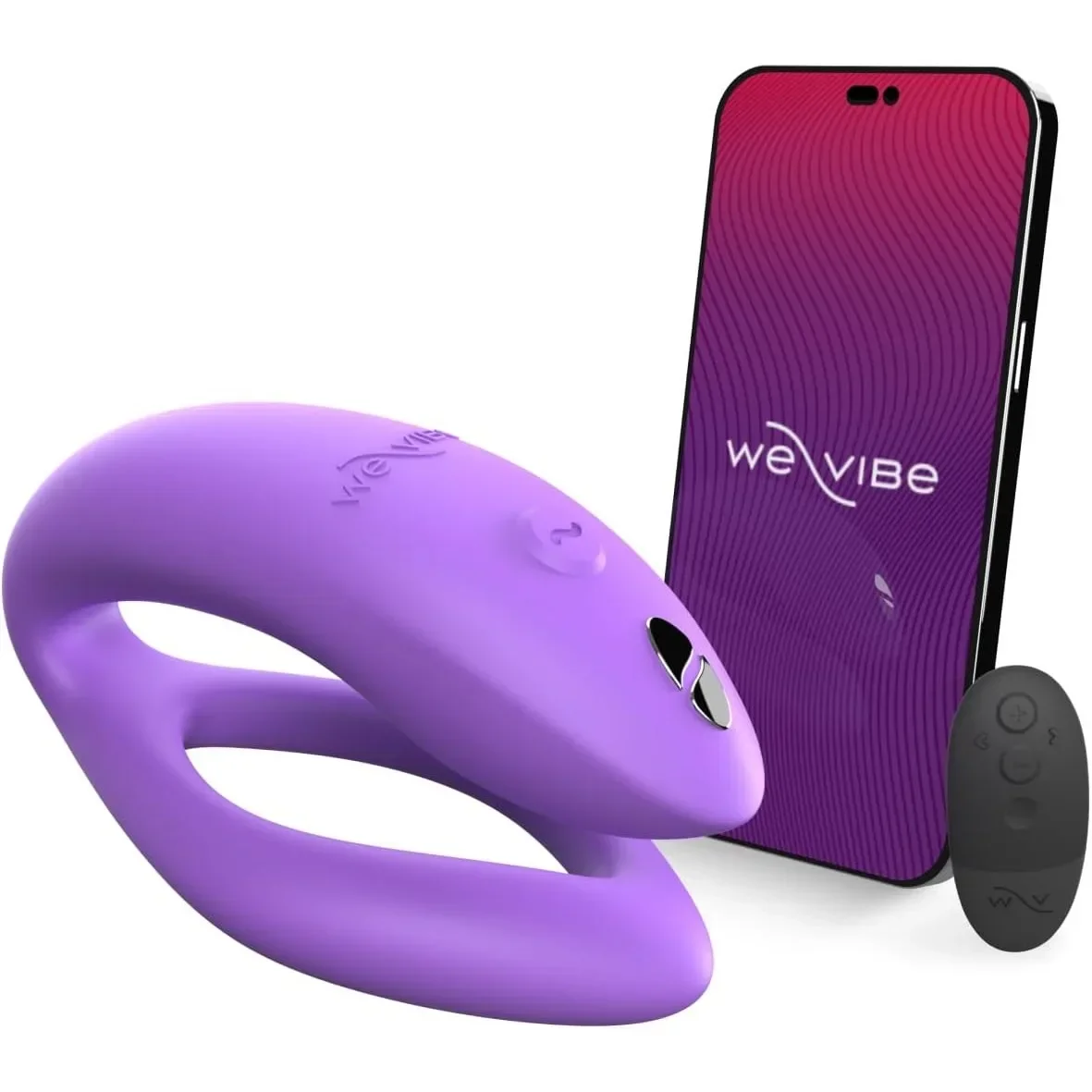 

We-Vibe Sync O Couples Vibrator, Remote Control C-Shape Massager for Women, Female Clitoral G-spot Stimulation, Adult Sex Toys