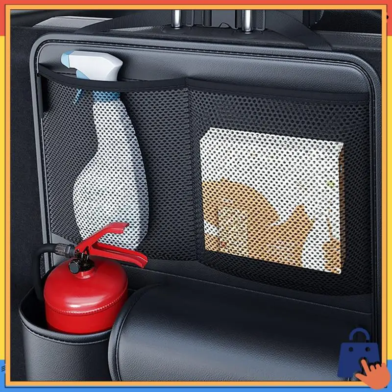 

Upgraded Car Trunk Leather Storage Bag Set Foldable Car Seat Back Tools Organizer Multifunctional UV Storage Suv Seat Organizer