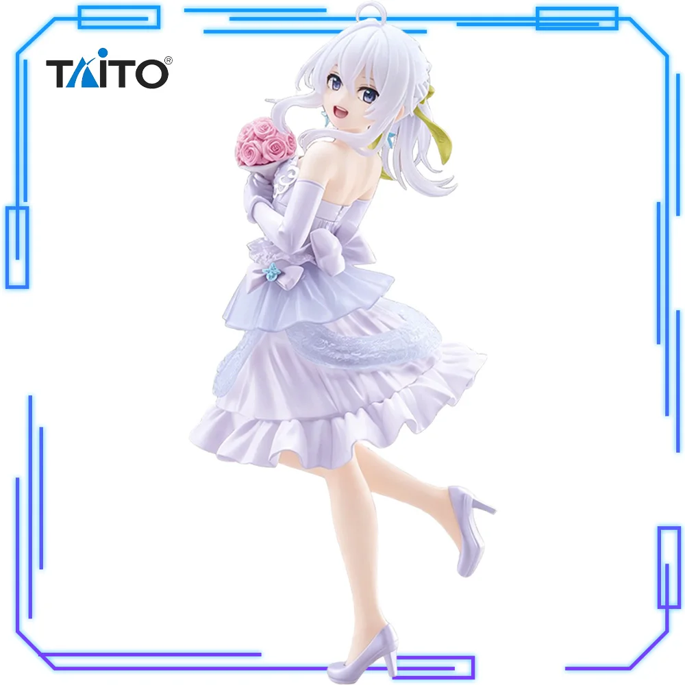 In Stock Taito Original Genuine Anime Majo No Tabitabi Elaina Dress Ver. Renewal 18cm Collections Model Toys Coreful Figure Gift