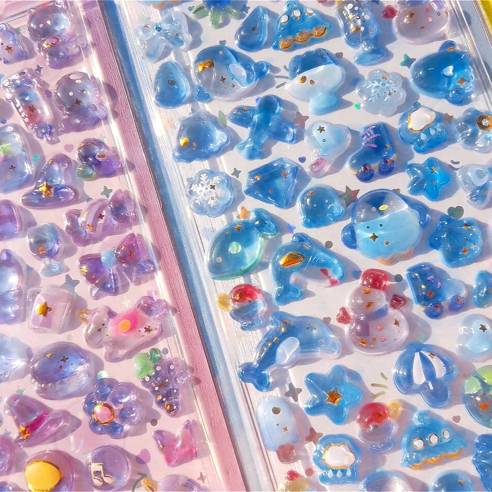 

Миниатюрные 3D-наклейки в японском стиле с рельефным рисунком — мультяшные наклейки для скрапбукинга, дневника, декора, милые наклейки для творчества