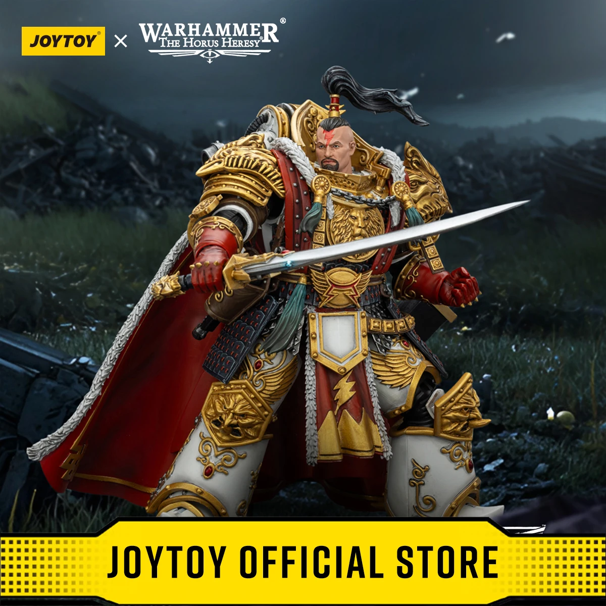 JOYTOY Warhammer, Primarca Jaghatai de las Cicatrices Blancas, de la Heresía de Horus, de la Legión V, Legionario Táctico MKIll
