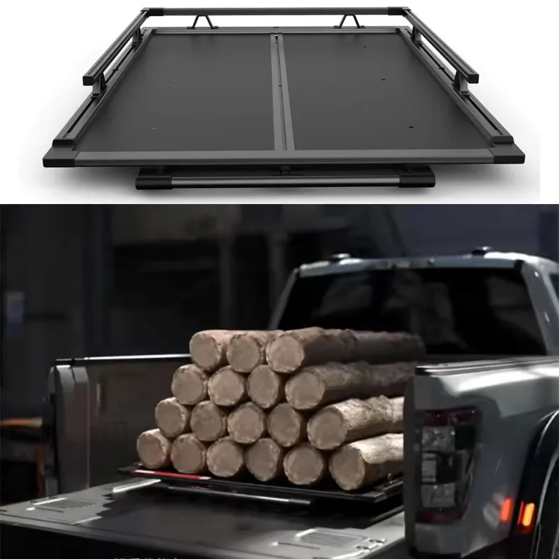 Lantsun JT1028 Rear Trunk Cargo Expandable Rack for Gladiator JT2021++ Pickup Truck Tailgate Portal Lathe Extension Frame
