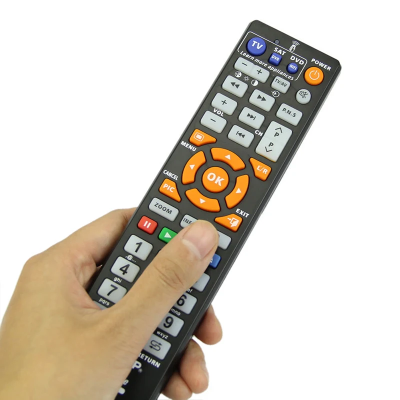 Control remoto inteligente Universal L336 con función de aprendizaje para TV BOX, CBL, DVD, SAT