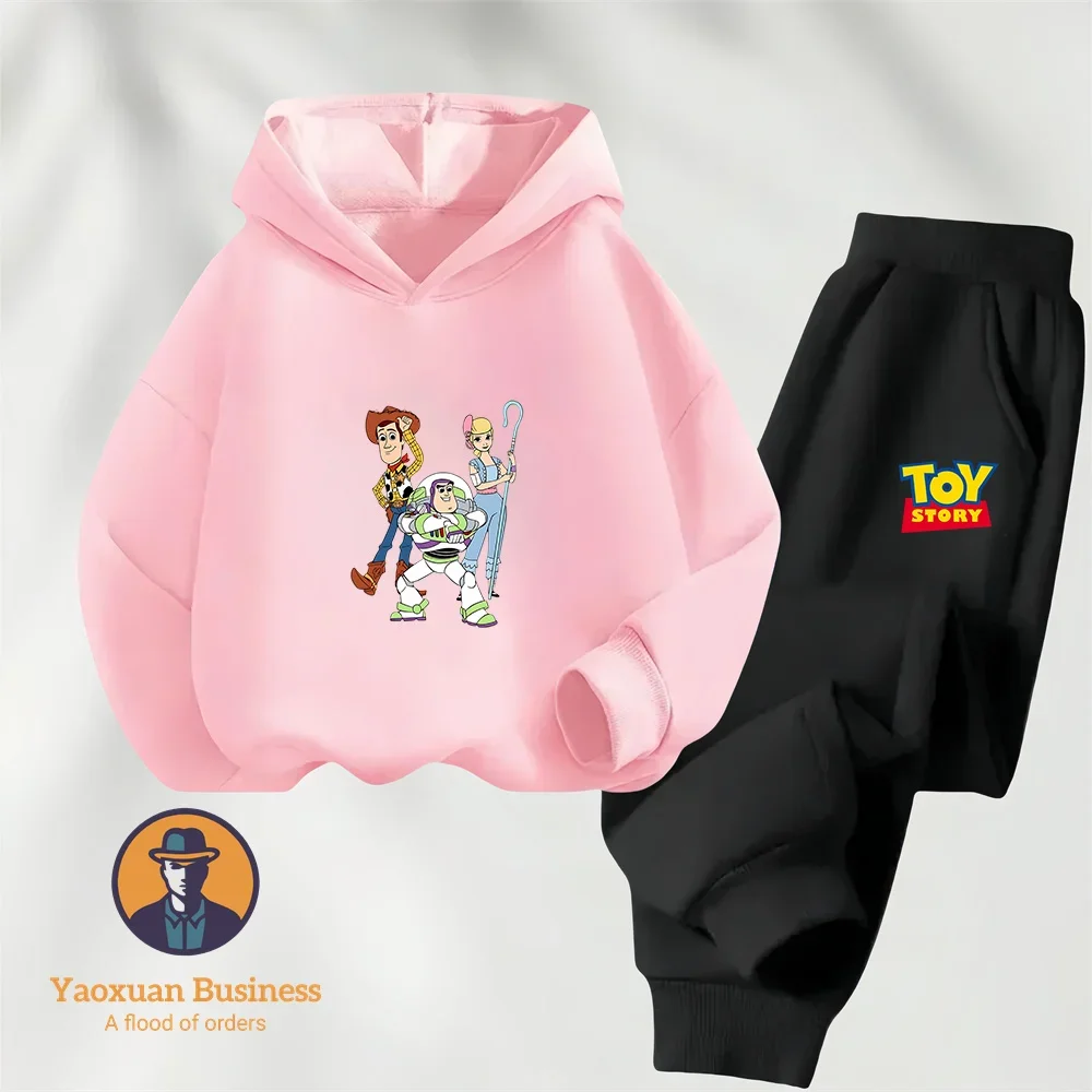 

2025 Toy Story Hooded Sweatshirt for Children, Toy Story Cartoon Clothing for Children, Girls and Boys, Hoodie Set