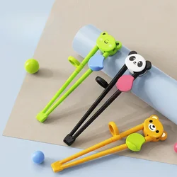 chopsticks for children beginners Cartoon Animal Elementary Learning Chopsticks Tableware Training Food Safety