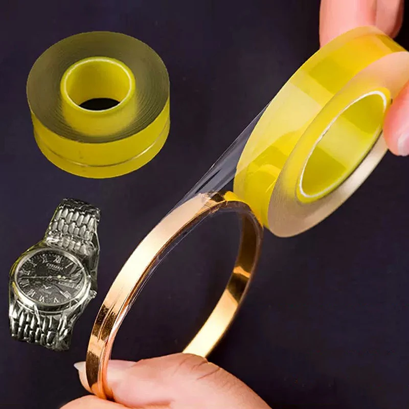 1 Roll Transparent Watch Protective PVC Membrane Film Roll Watch Film Tape Anti-Static Jewelry Protection Tape Watch Tools