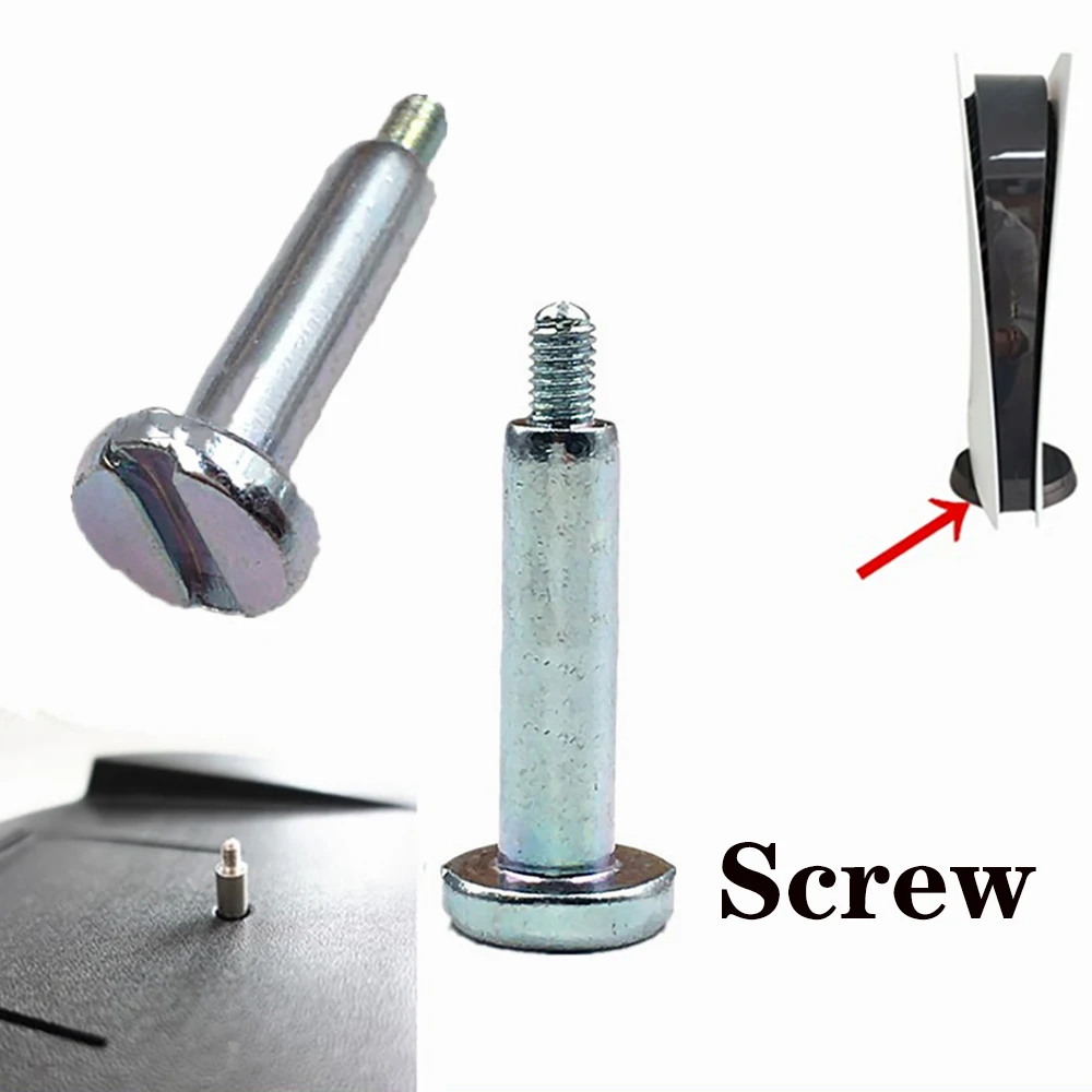 

1/2 PCS Sturdy Game Console Base Screws Replacement Vertical Stand Bottom Screw for PS5 Game Machine Fixing Screw Repair Parts