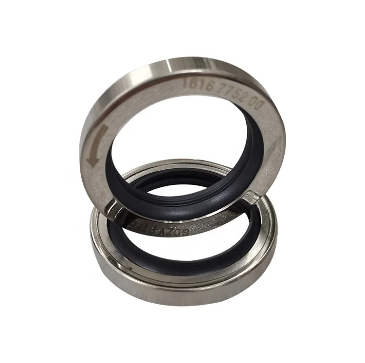 Sello de aceite de PTFE de labio 40x55x8, sello de eje giratorio de acero inoxidable con rotación izquierda 1616775200