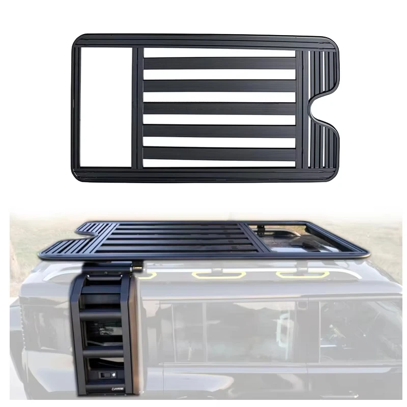 

Car Upgrade Defender Style Side Ladder Roof Rack Aluminium Luggage Rack Accessories for Jetour T2 Traveler 2024 2025