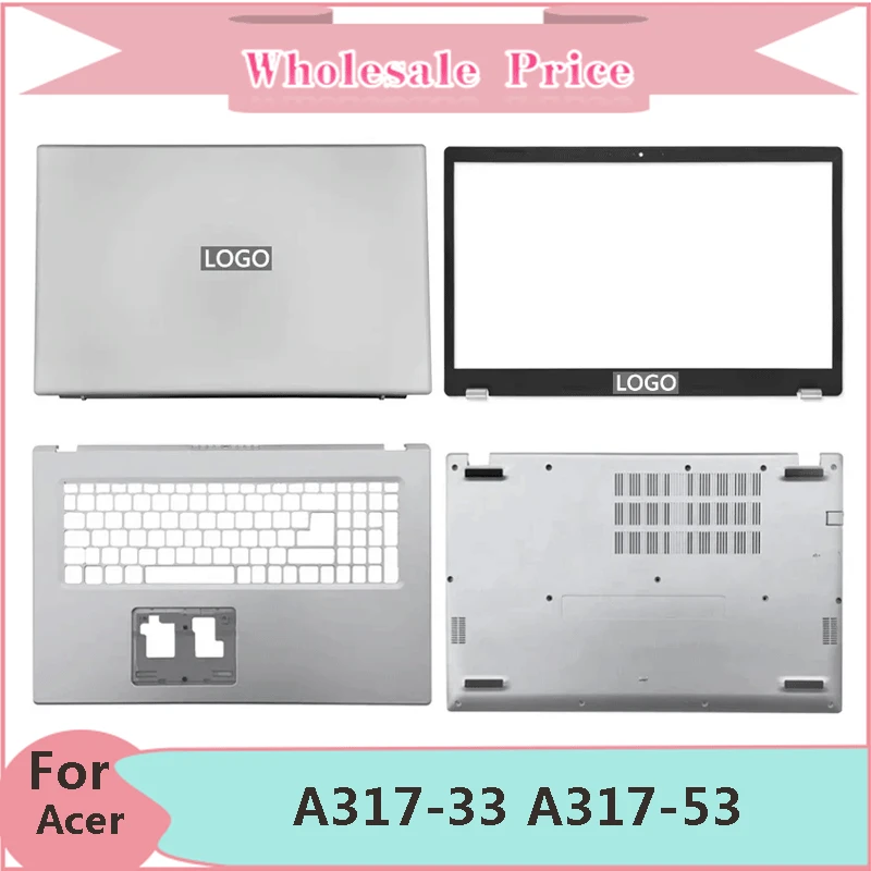 

New For Acer Acer Aspire A317-33 A317-53 A317-58G A517-56G A517-52 Laptop LCD Back Cover Front Bezel Palmrest Bottom Case Keyboa