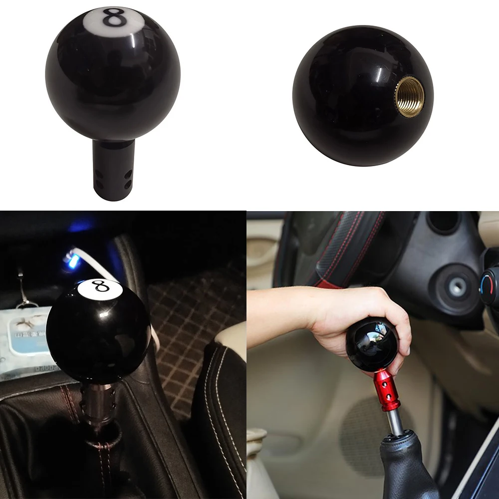 Car Gear Shift Knob Ball 8 Billiard Shape Universal Manual Lever Stick Shifter for Honda Toyota Vw Bmw