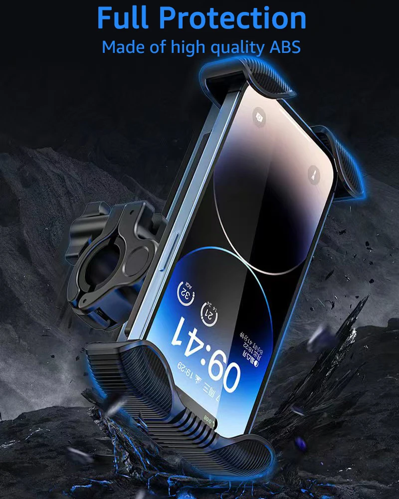 Uchwyt na telefon rowerowy Motocyklowe lusterko wsteczne Stojak na telefon Stojak na kierownicę skutera Klips do iPhone'a Xiaomi Samsung — zdjęcie produktu 4