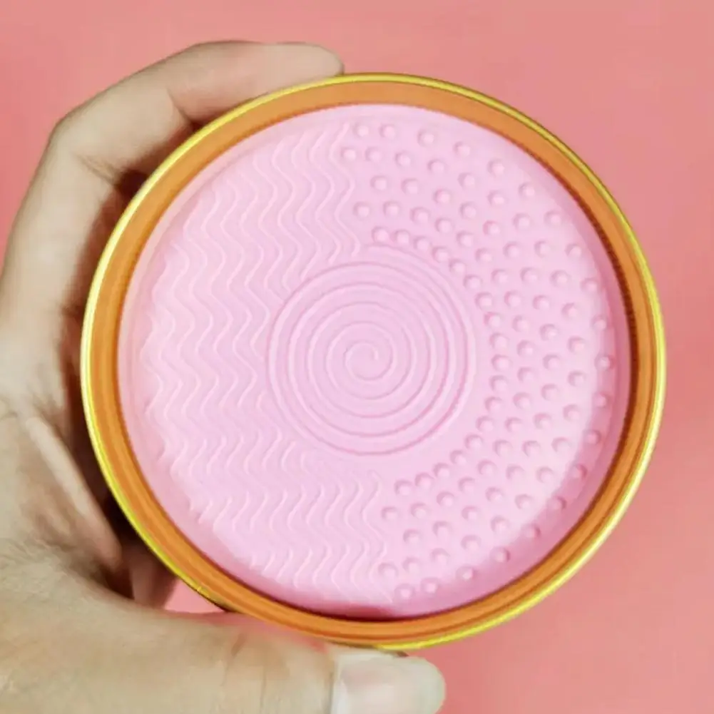 Detergente per pennelli per trucco in silicone, tampone per sapone, pennello per lavaggio, strumento per pulire pennelli per sopracciglia cosmetici