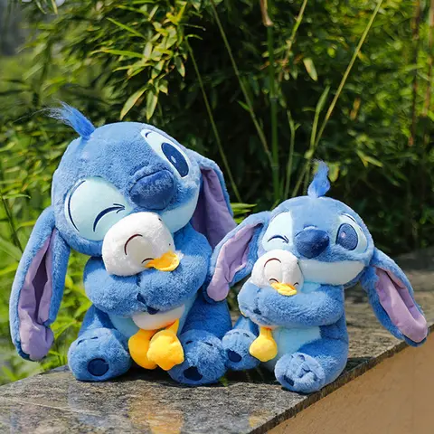30/45/60cm Disney Kawaii Stitch Plush Pillow Hug The Duck Donald Duck Children'S Comfort Sleeping Appease Pillow Doll Toys Gifts