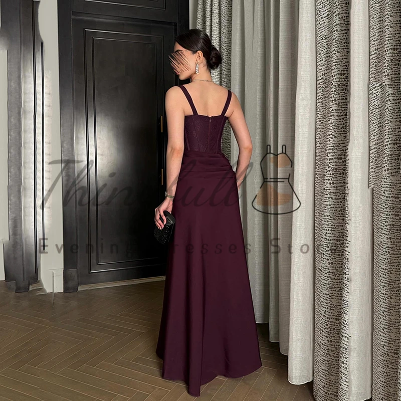 Thinyfull 2026 Mermaid Prom Evening Dresses Saudi Arabia Sleeveless Lace Side Slit Party Dress Cocktail Prom Gowns Customized image 2