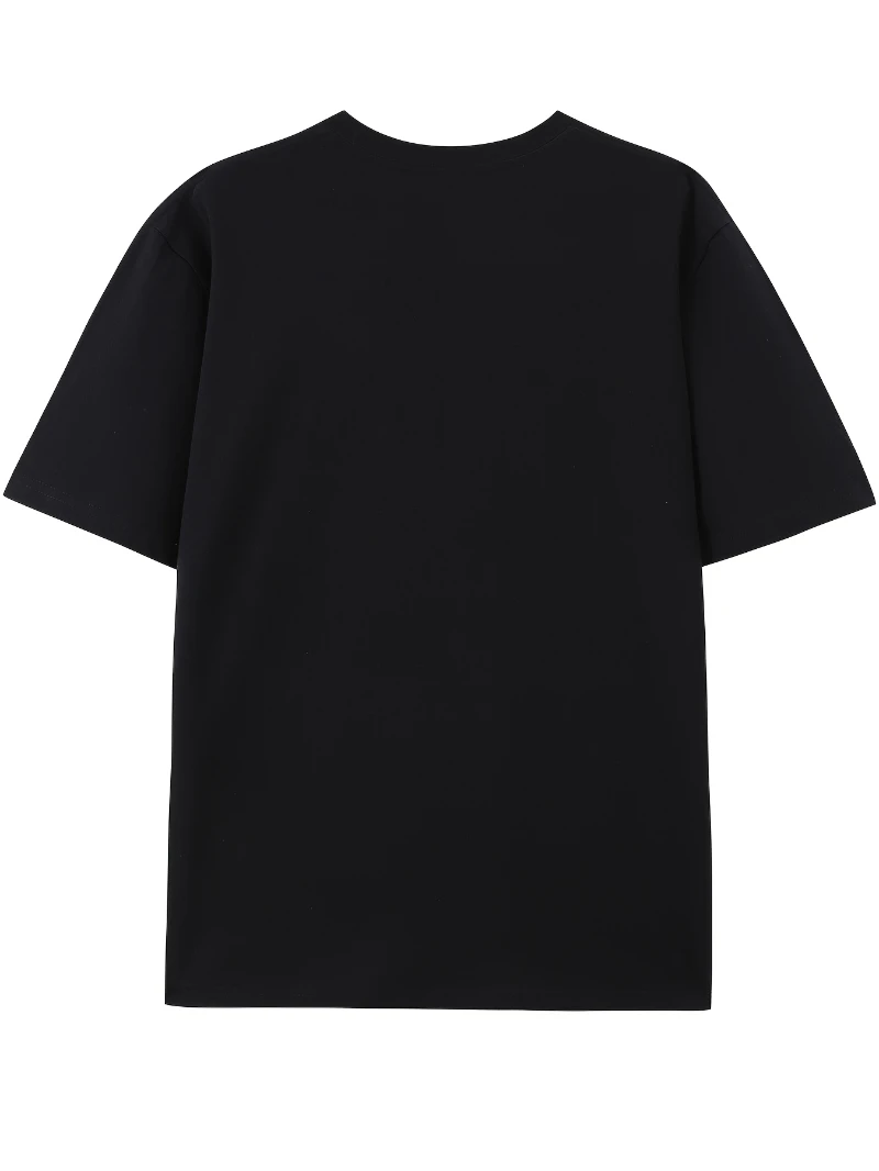 Men's Couple Minimalist Death Sandman Cartoon T-Shirt, Endless Death Loose Street Style Sandman Casual Round Neck Black Top