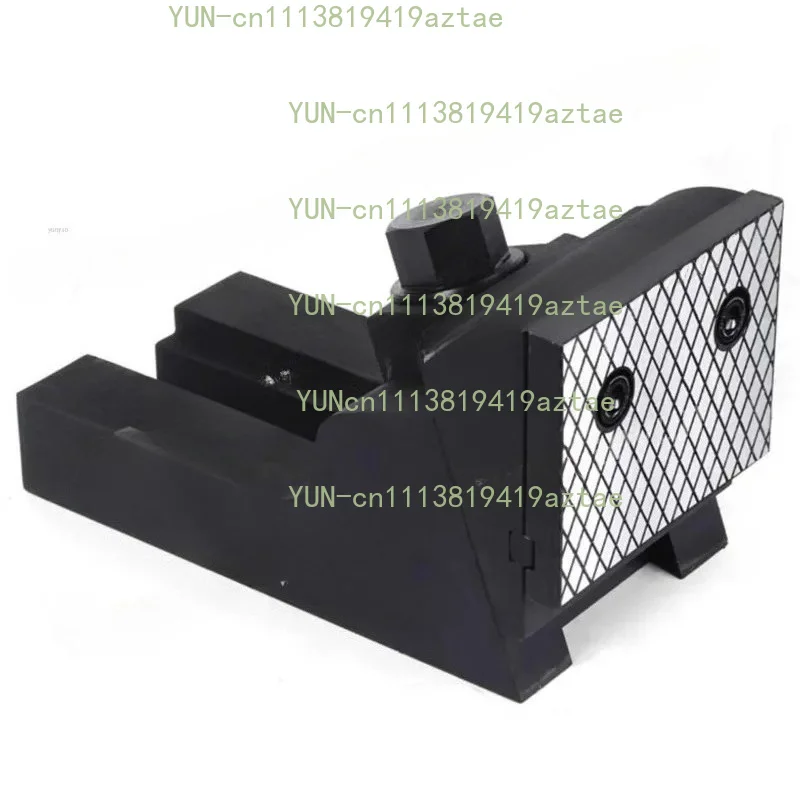 Angled pressure design, hardened steel split heavy duty vise