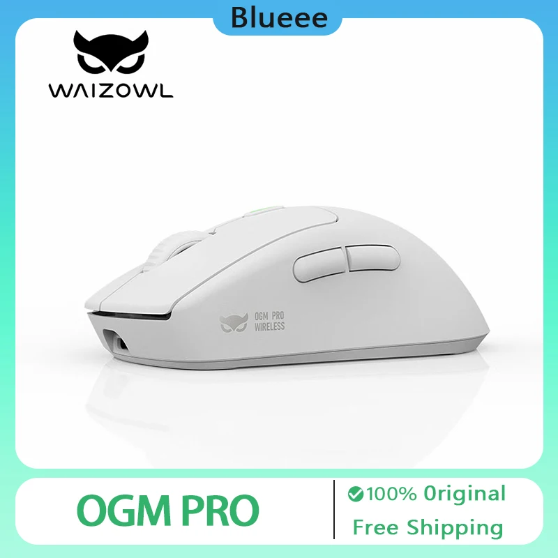 

Waizowl OGM PRO Gaming Mouse Wireless Lightweight Bluetooth 3 Mode Paw3950 Nordic 32000DPI Mouse Office Gamer Accessory