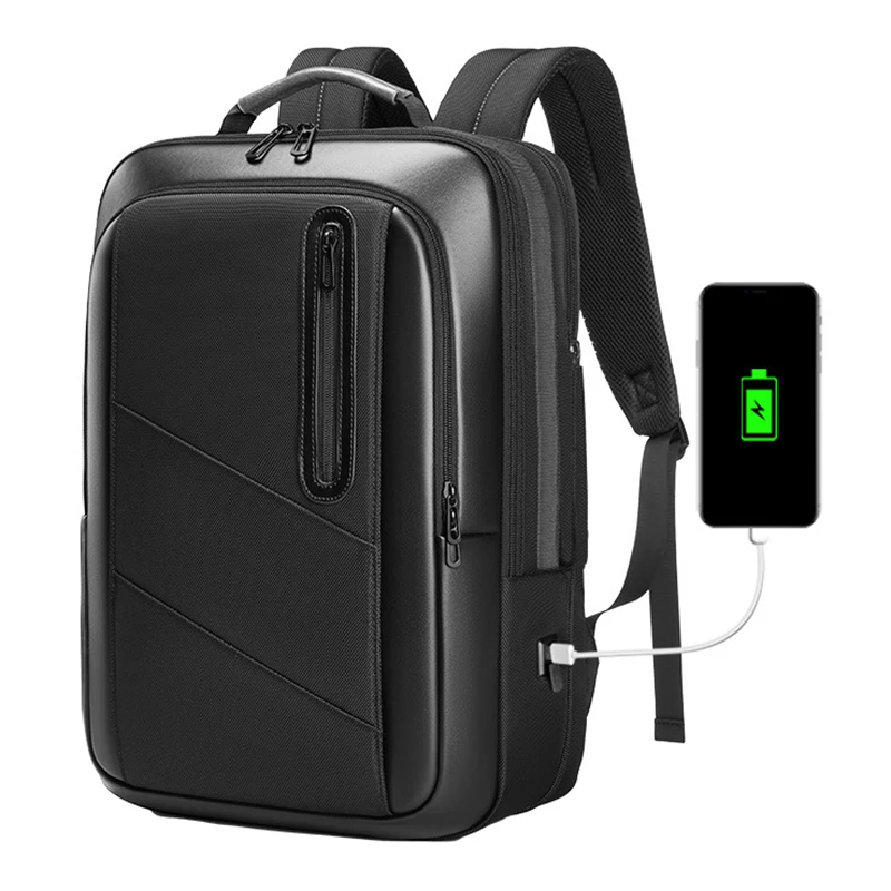 Mochila masculina para laptop de 17,3 polegadas, multifuncional, à prova d'água, para viagem de negócios, porta USB, Pюкзак