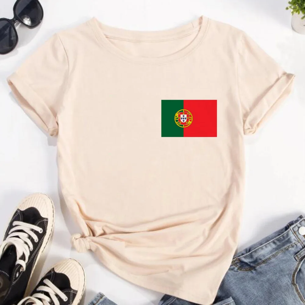 Portugal Tee women anime funny designer tshirt girl graphic clothes