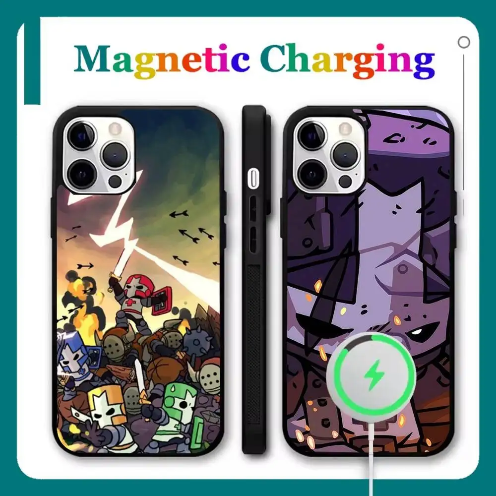 

Game Castle Crashers Phone Case For iPhone 17,16,15,14,13,12,11,Pro,Max,Plus,Mini,Air,SE New Magsafe Magnetic Wireless Charging